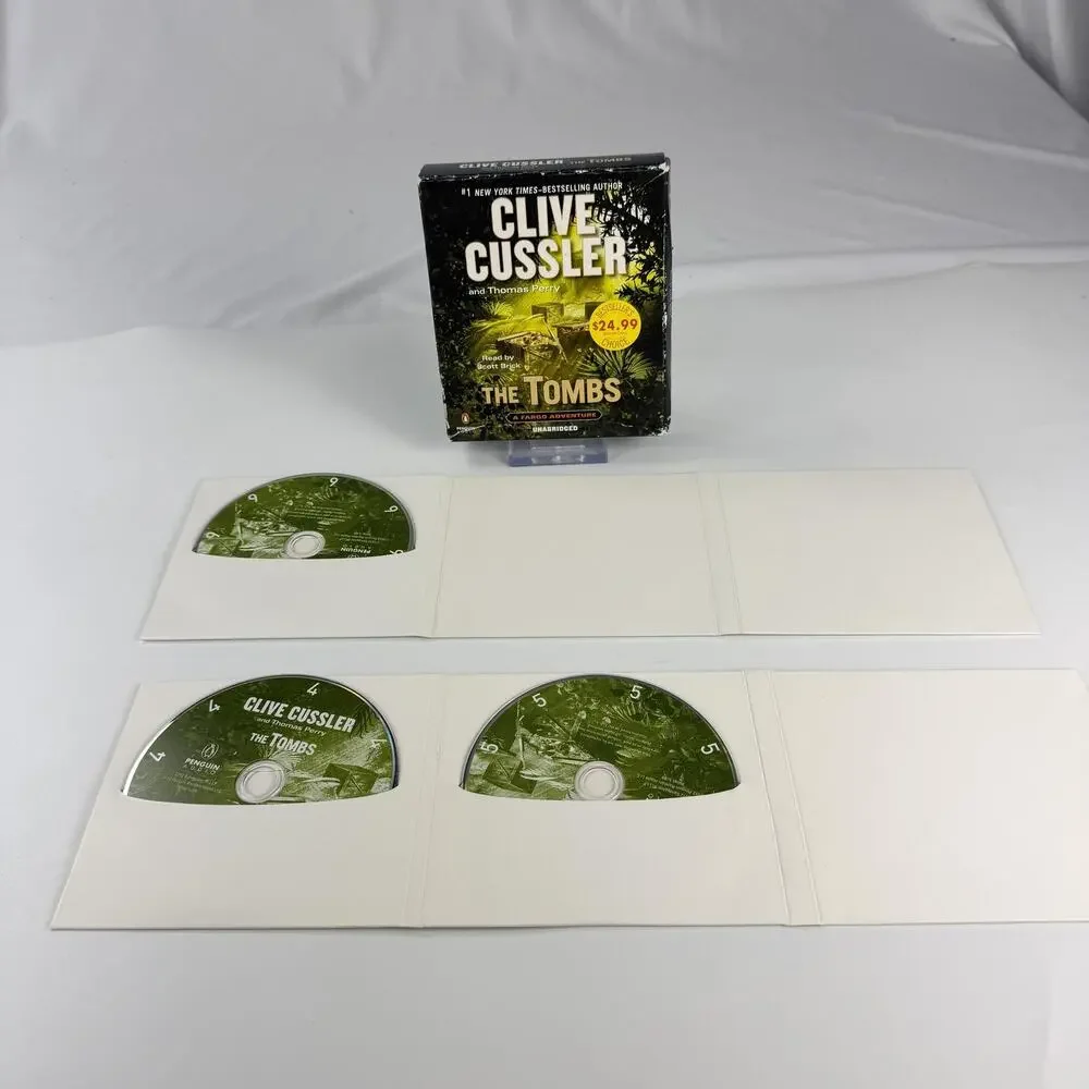The Tombs Clive Cussler Thomas Perry Audiobook 9 CD Set Unabridged Penguin Audio
